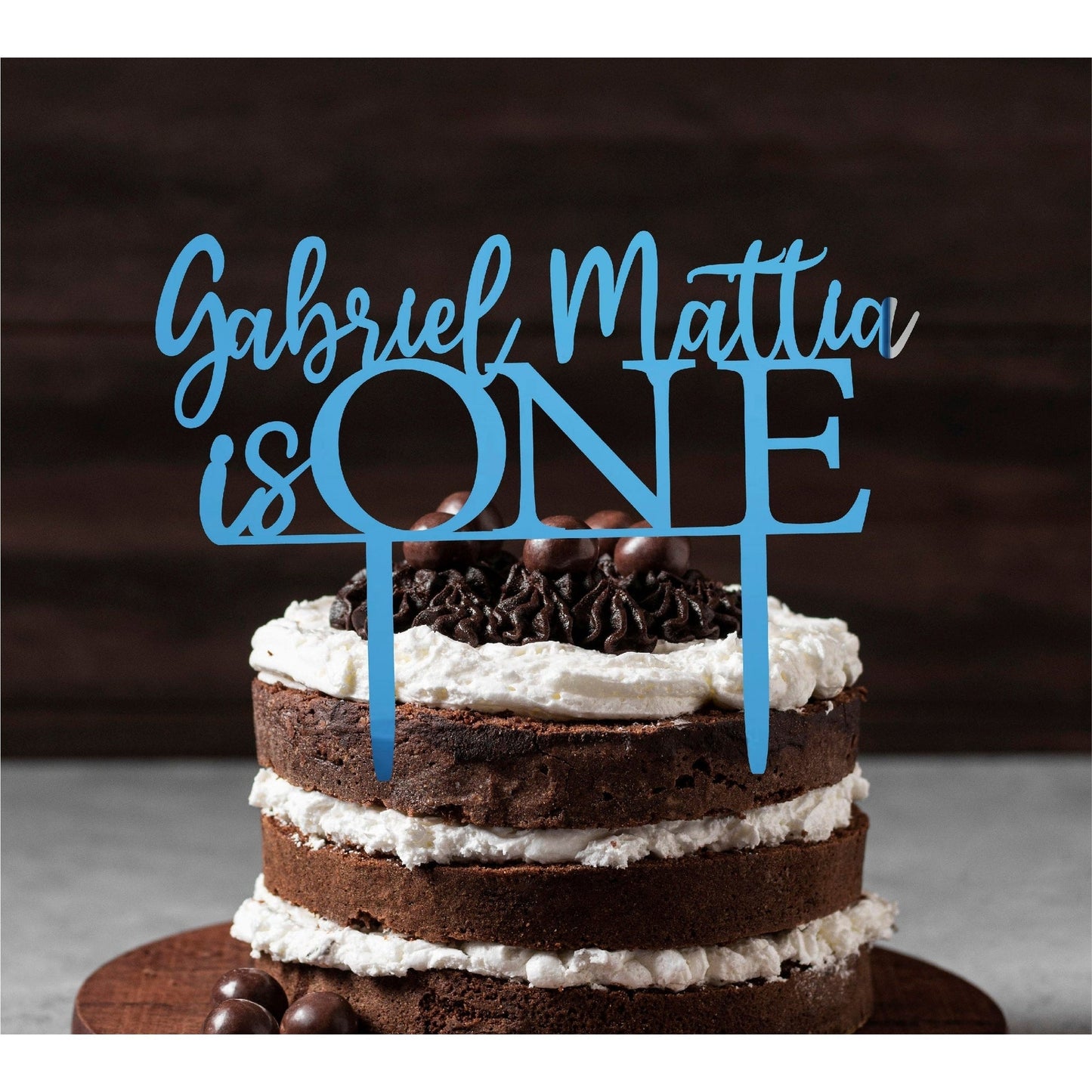 Cake topper Happy Birthday