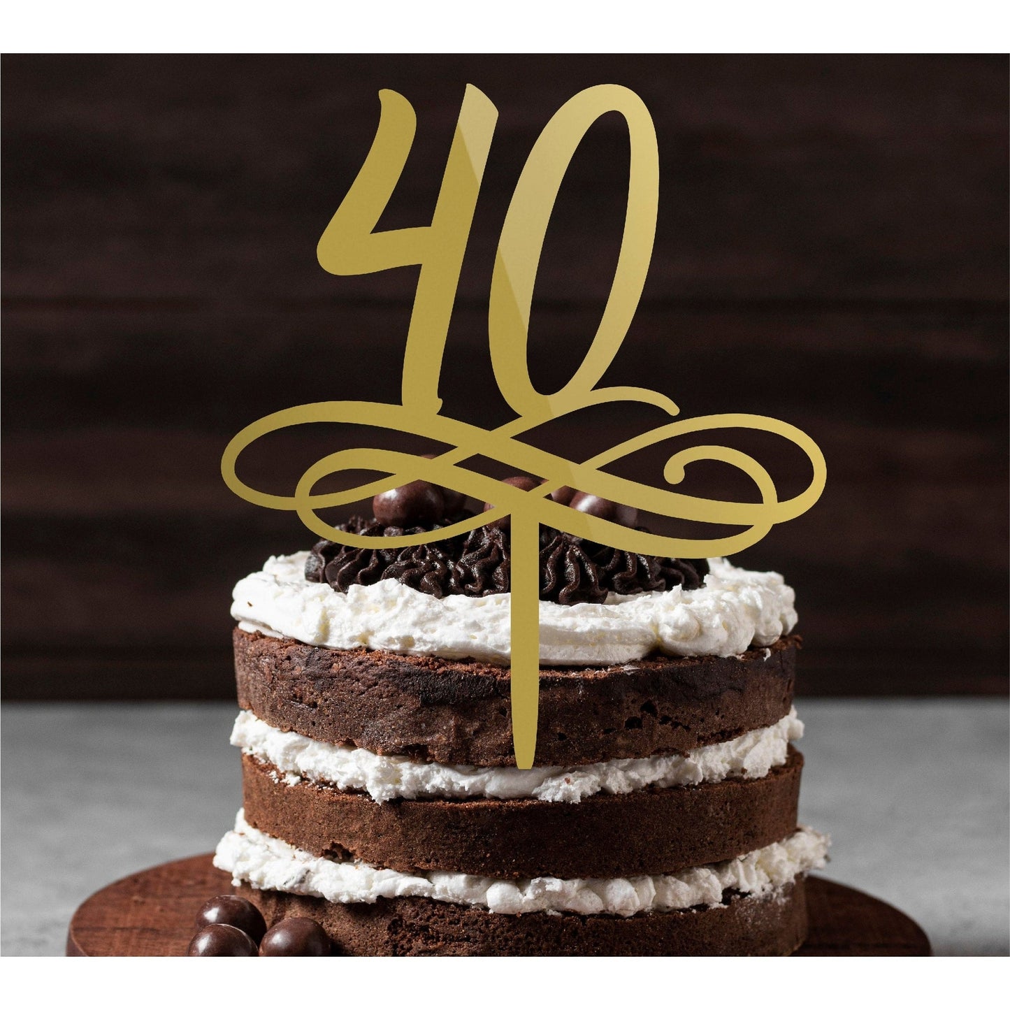 Cake topper Happy Birthday