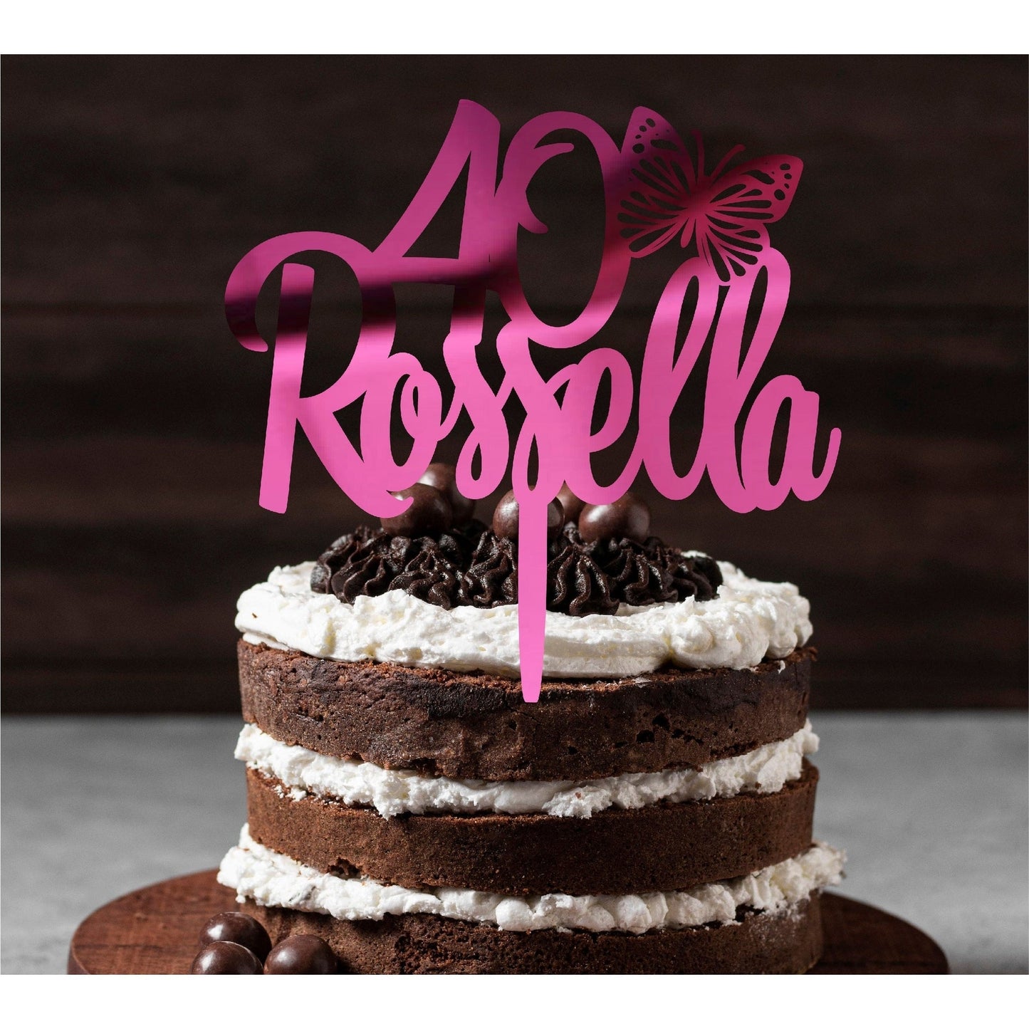 Cake topper Happy Birthday