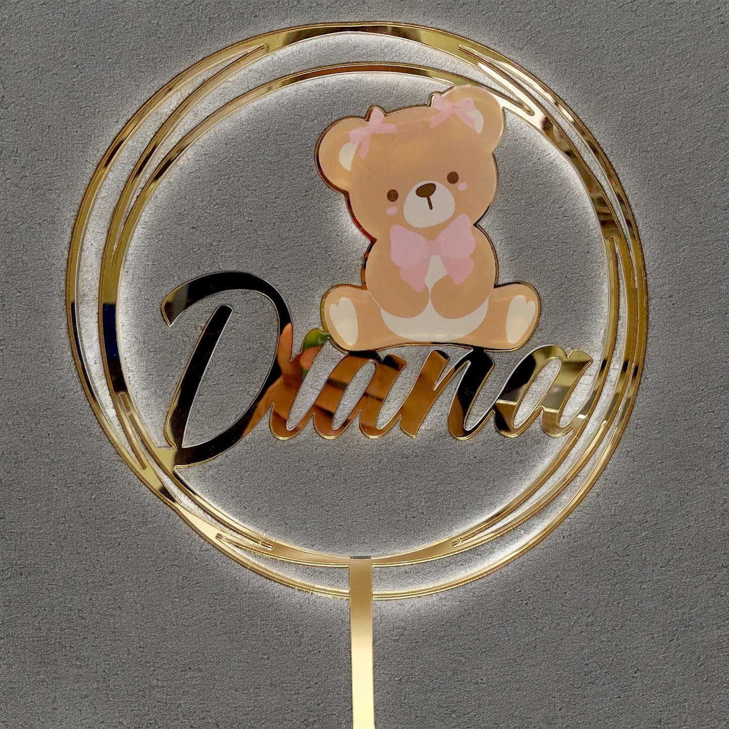 Cake topper personalizzato con stampa