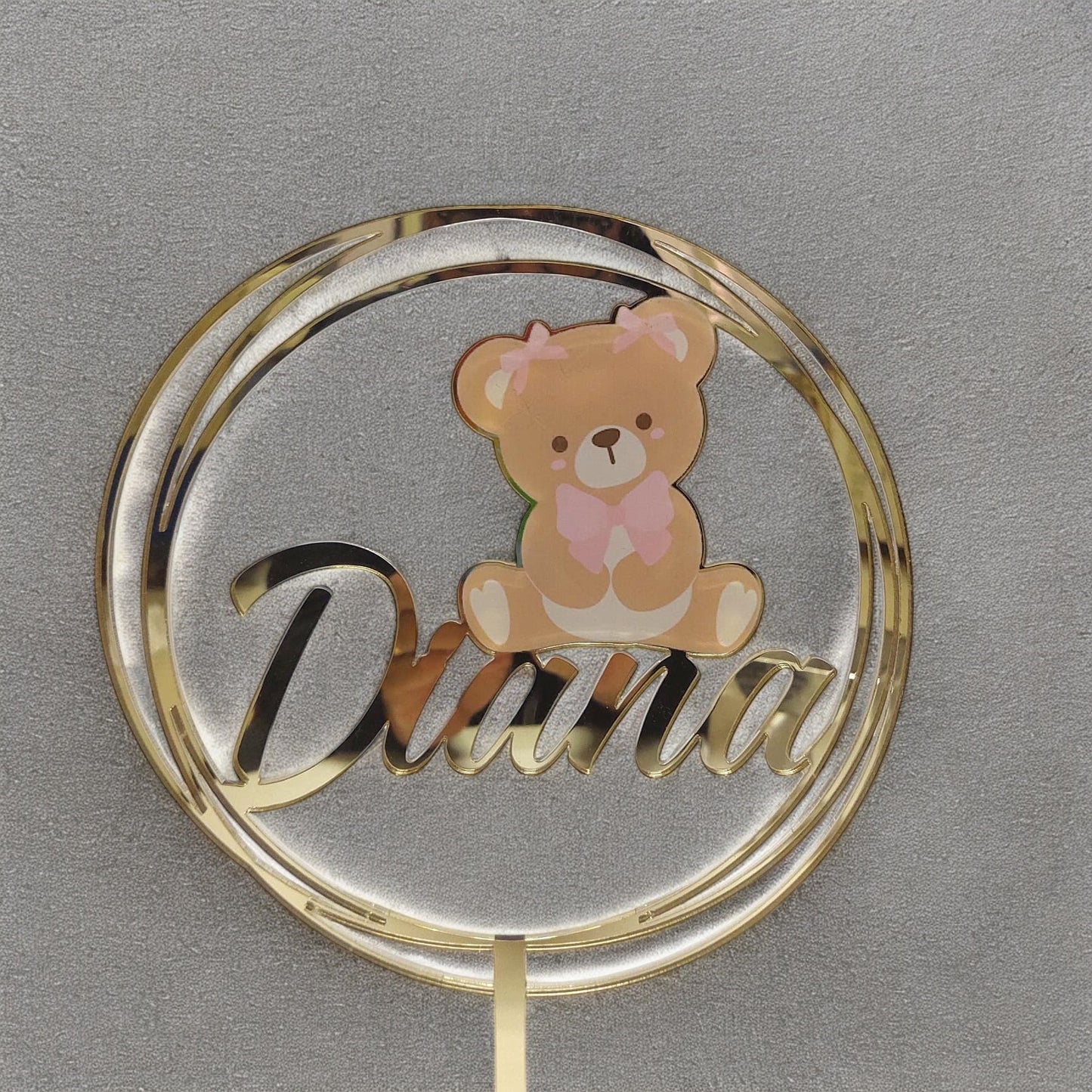 Cake topper personalizzato con stampa