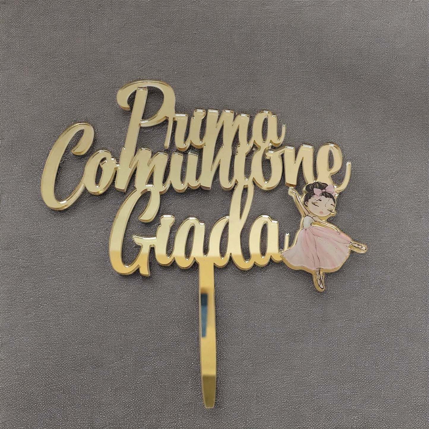 Cake topper personalizzato con stampa