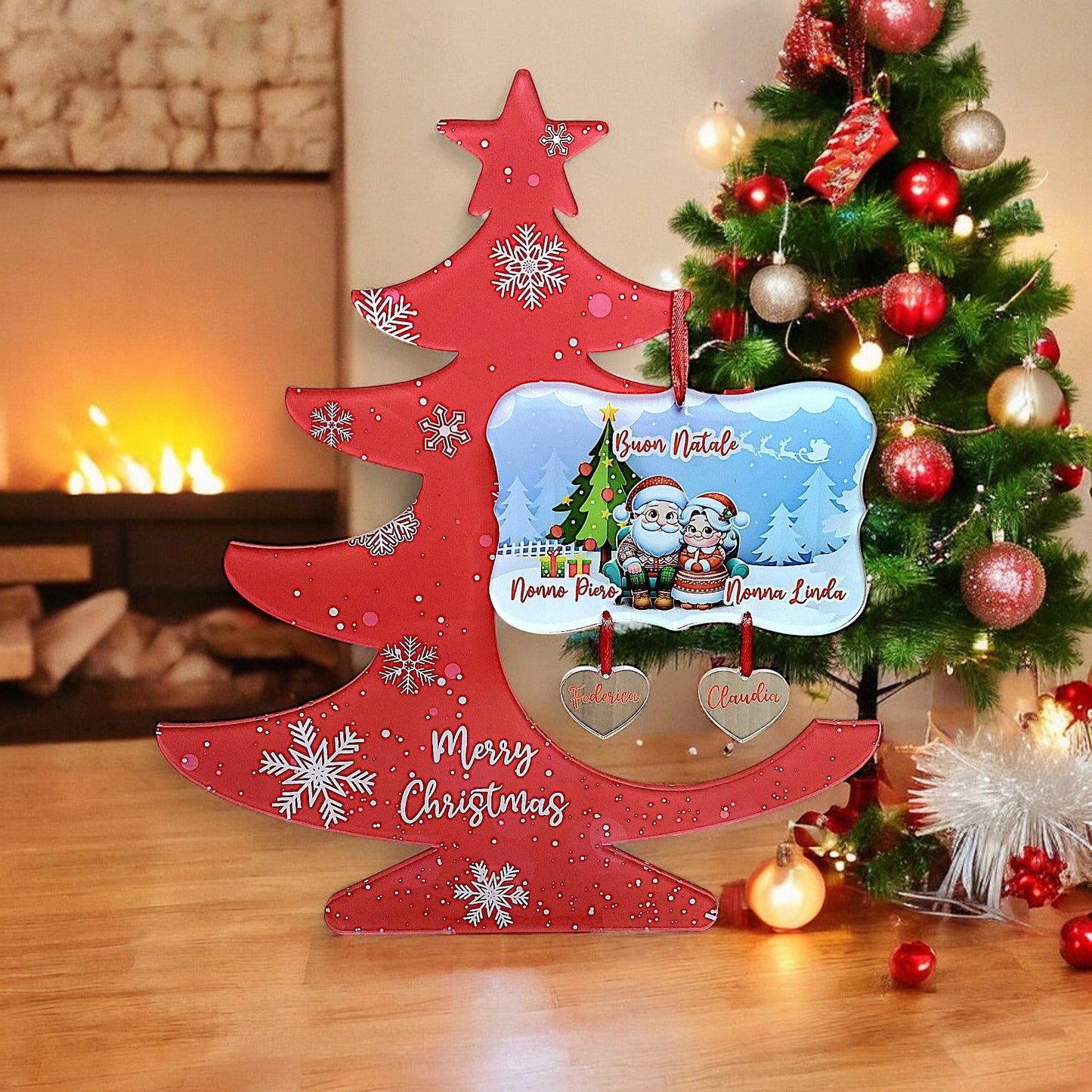 Ornamento buon Natale nonni
