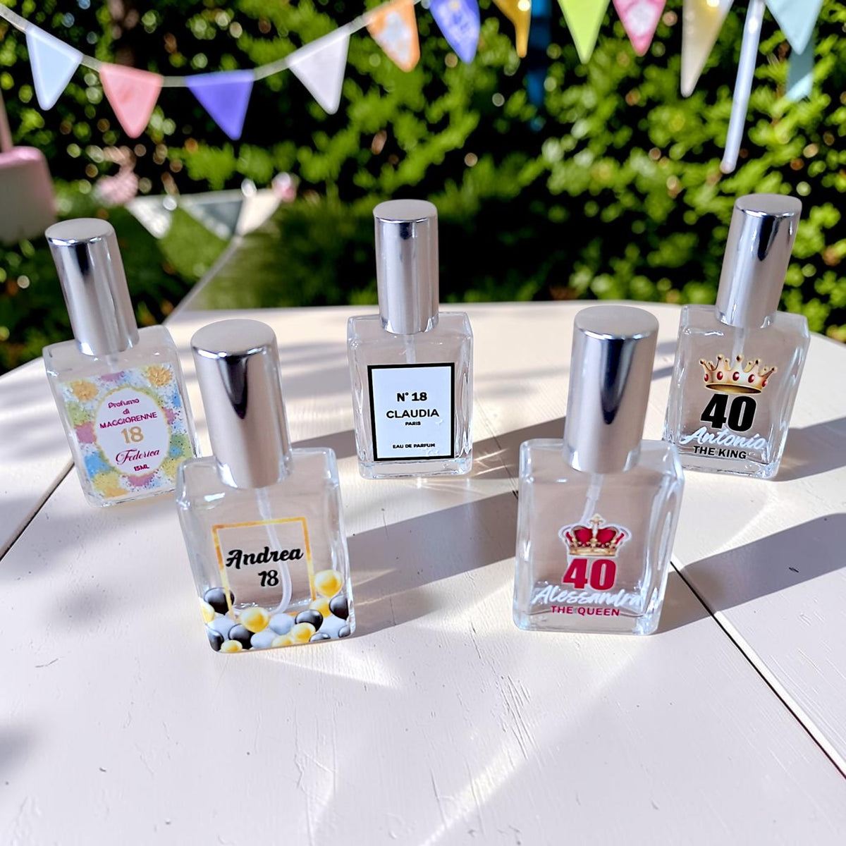 Profumo in bottiglia personalizzata