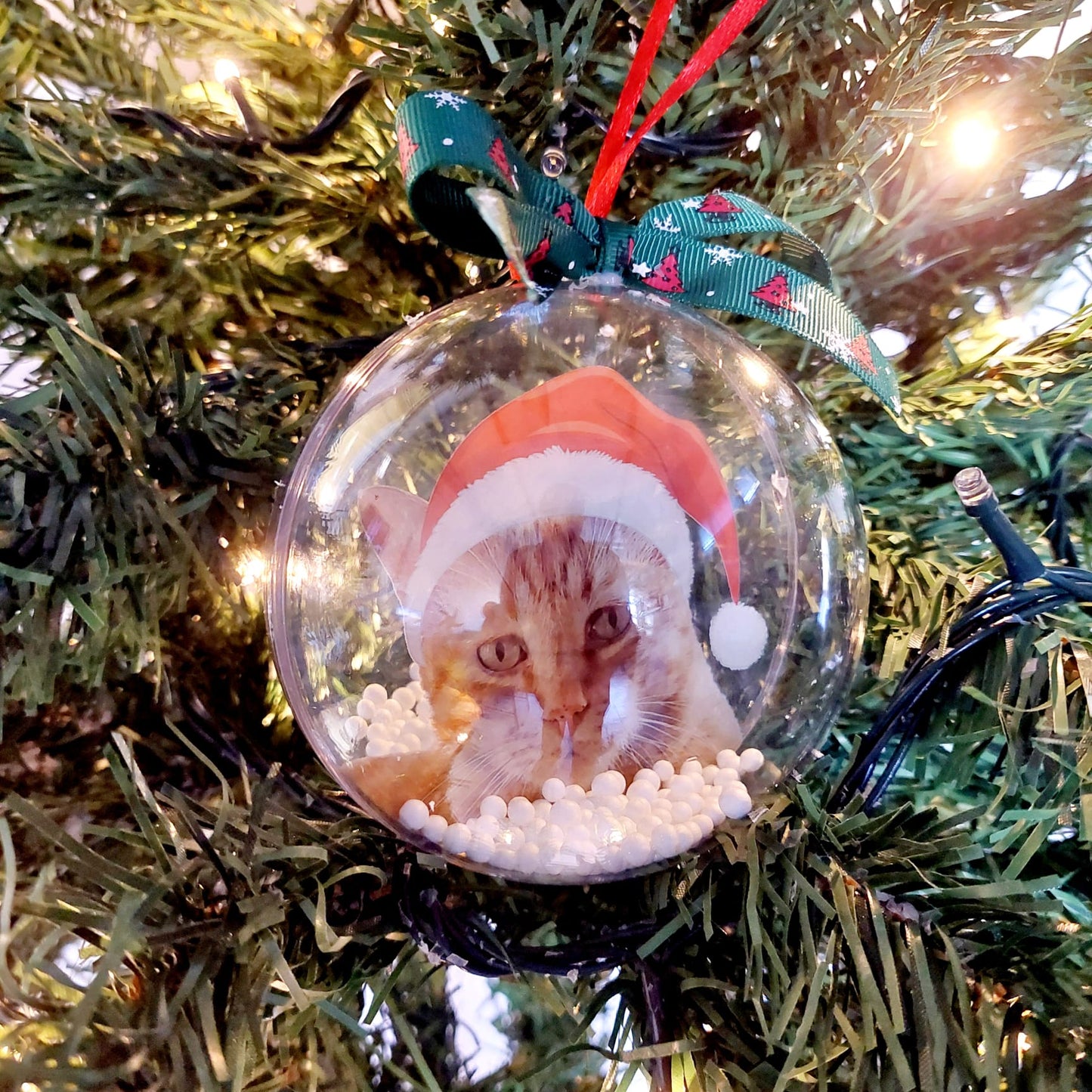 Sfera natalizia personalizzata con foto