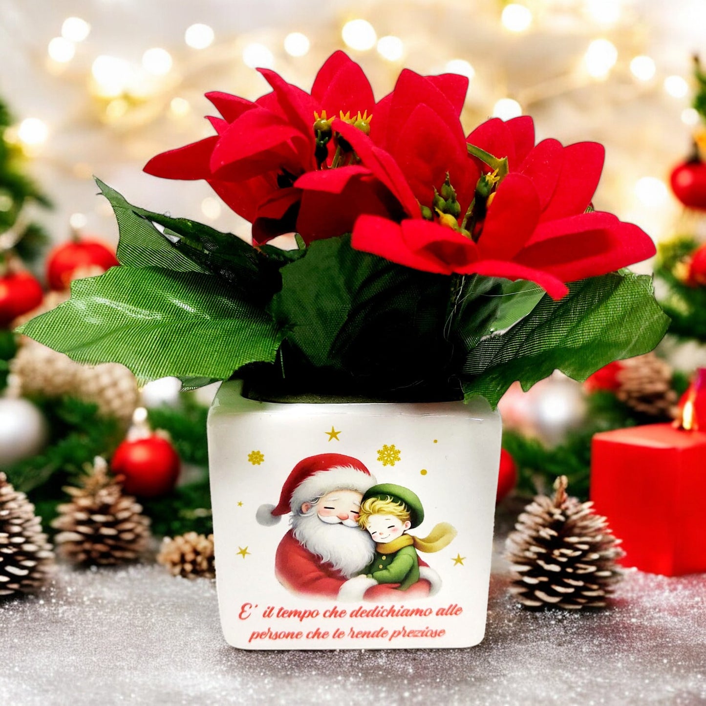 Vasetto in tema Piccolo Principe Natale