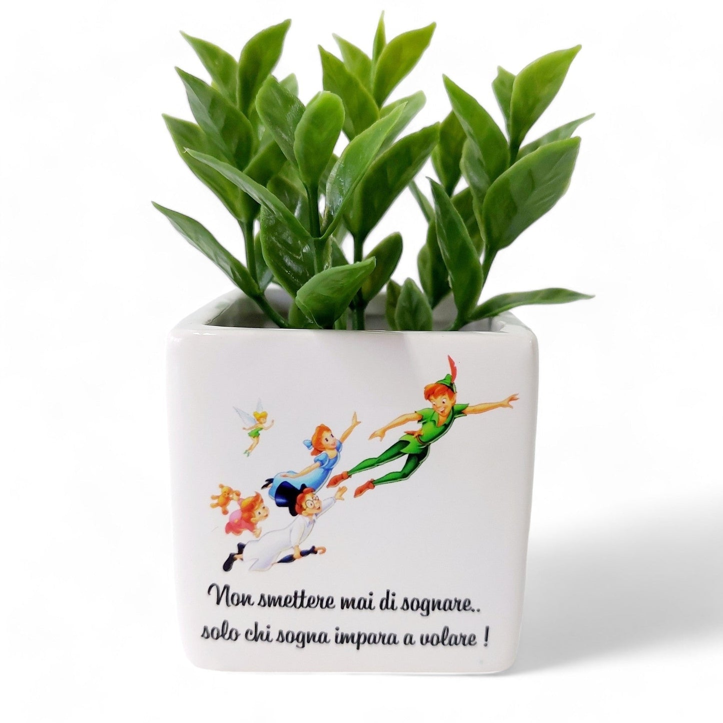 Vasetto in tema Peter Pan