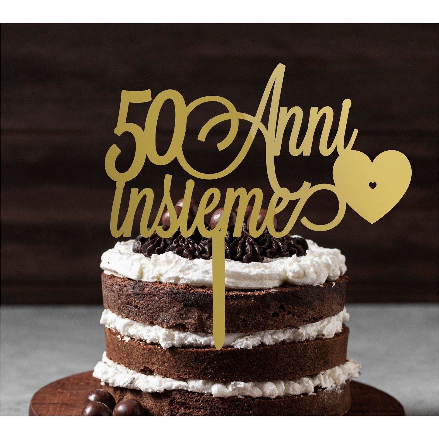 Cake topper Anniversario