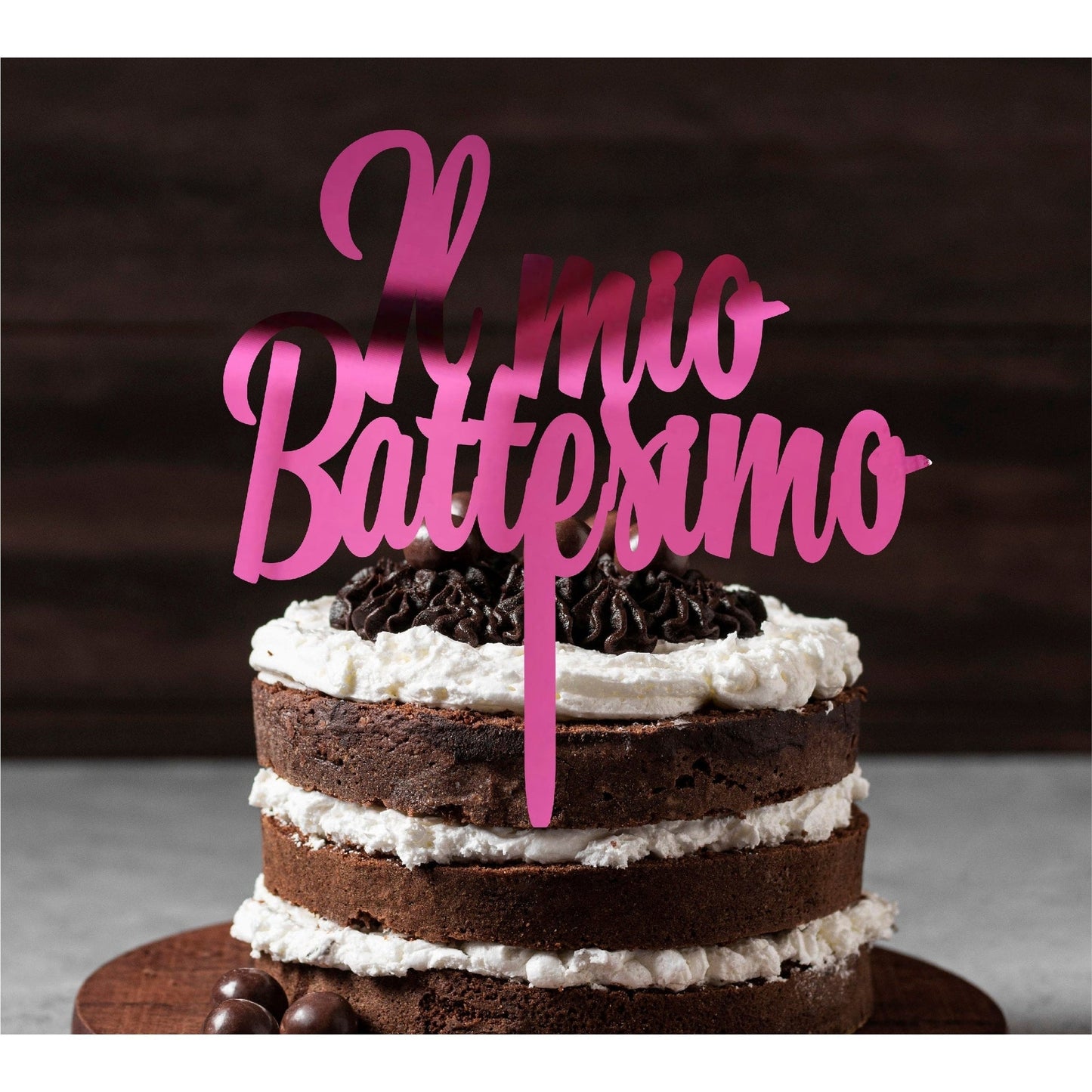 Cake topper Battesimo