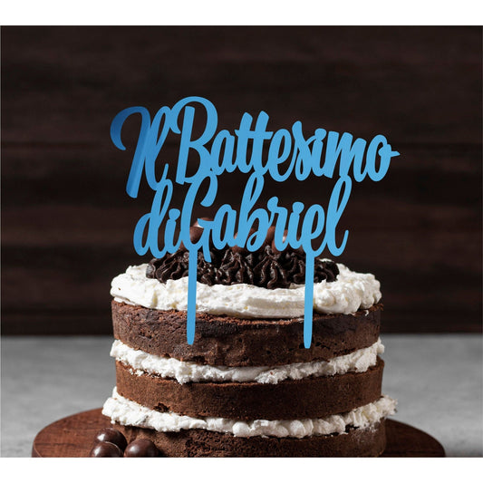 Cake topper Battesimo