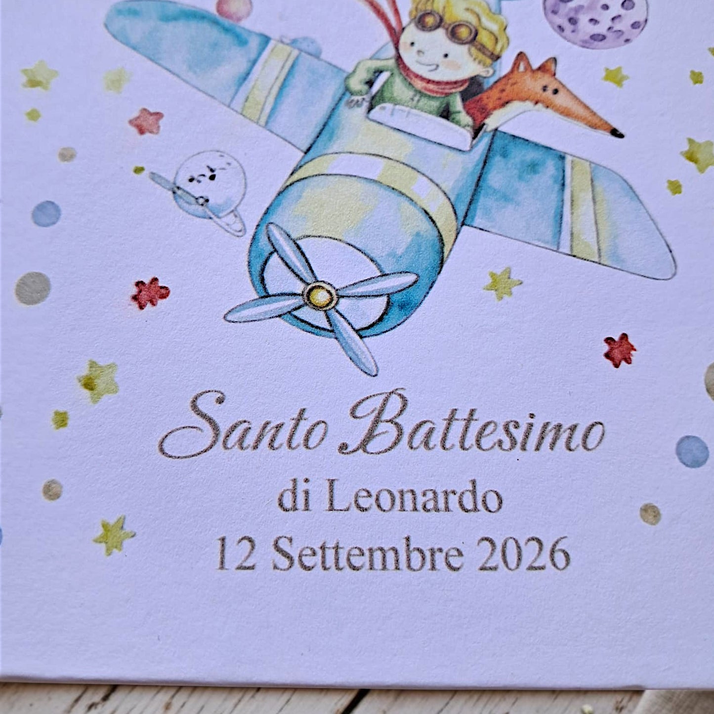 Cuore porta candela in tema Piccolo Principe,