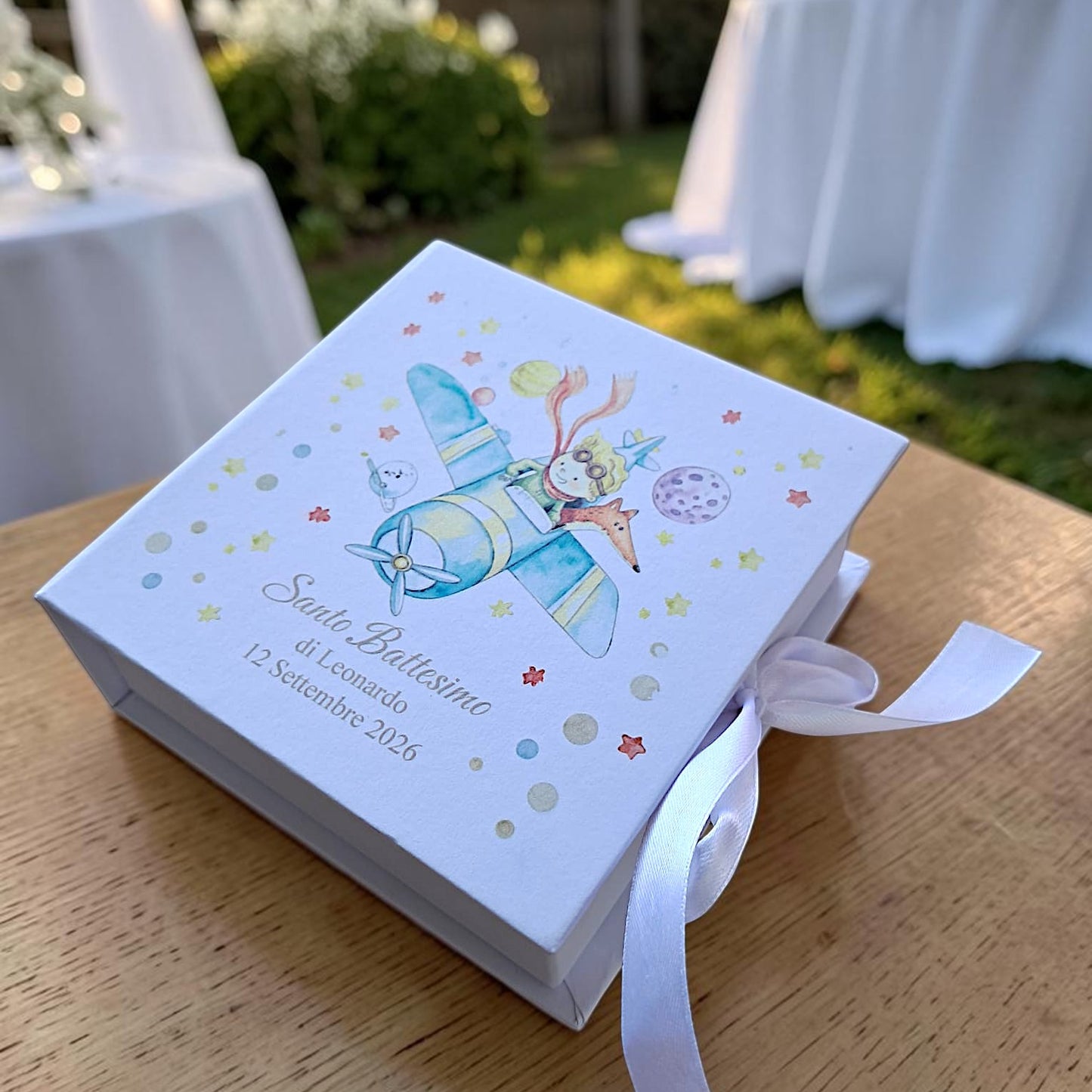 Cuore porta candela in tema Piccolo Principe,