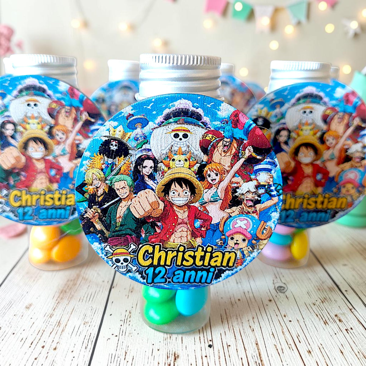 Personalized magnets in your chosen theme for party favors