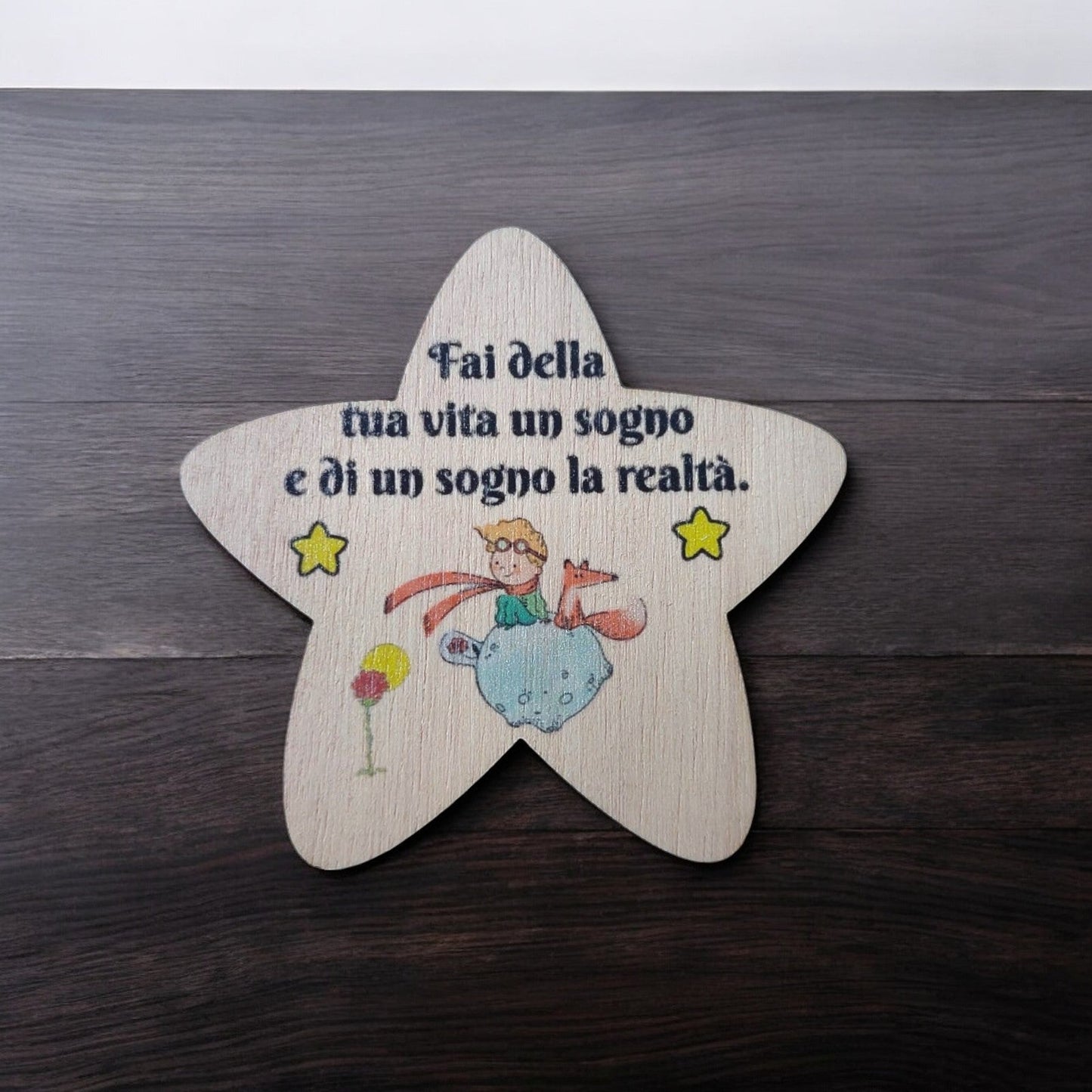 Calamita a forma di stella in tema Piccolo Principe