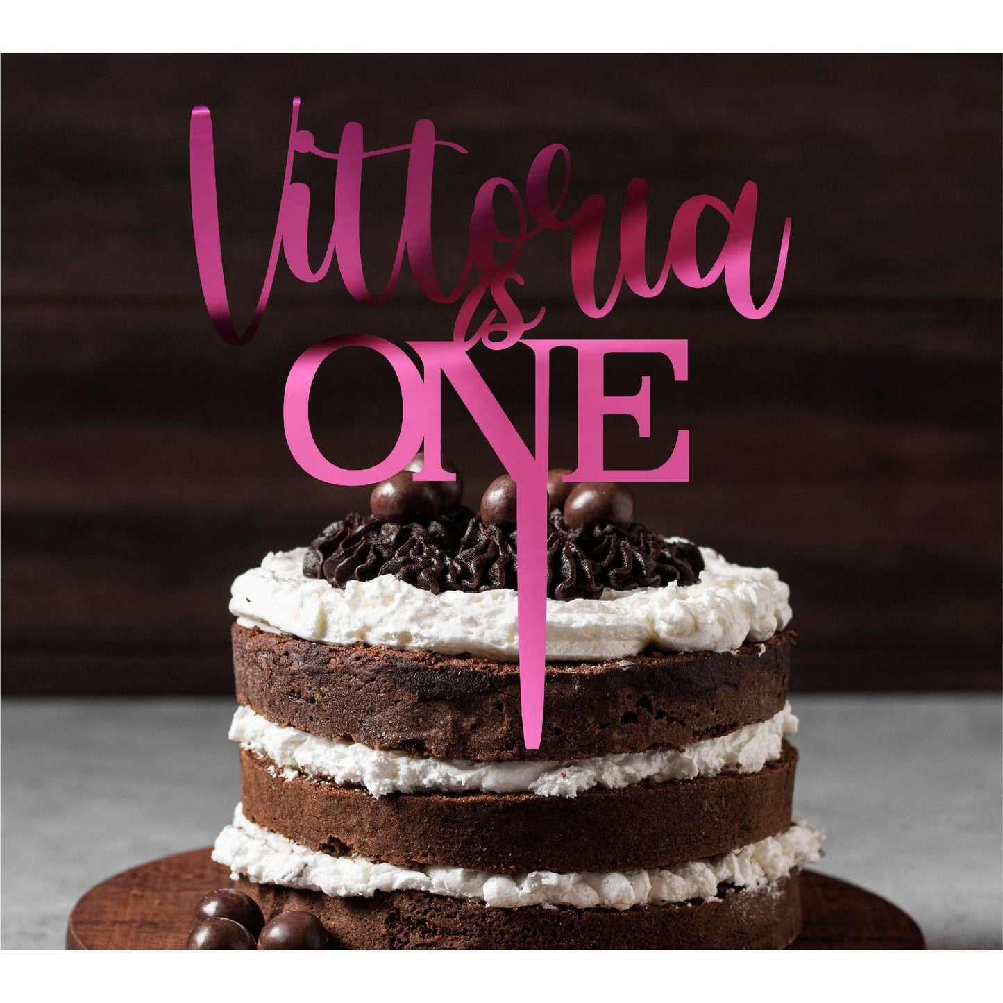 Cake topper Happy Birthday