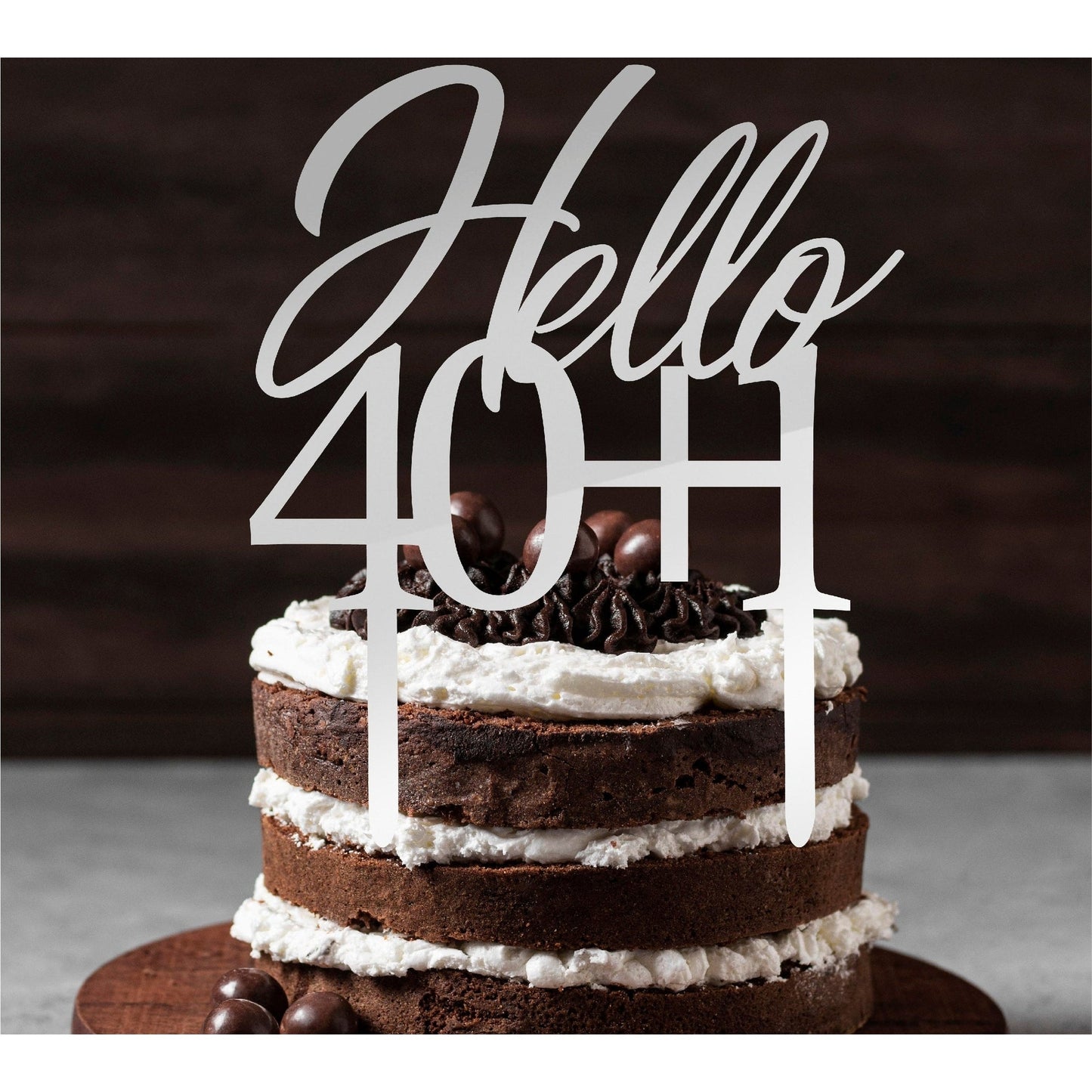 Cake topper Happy Birthday