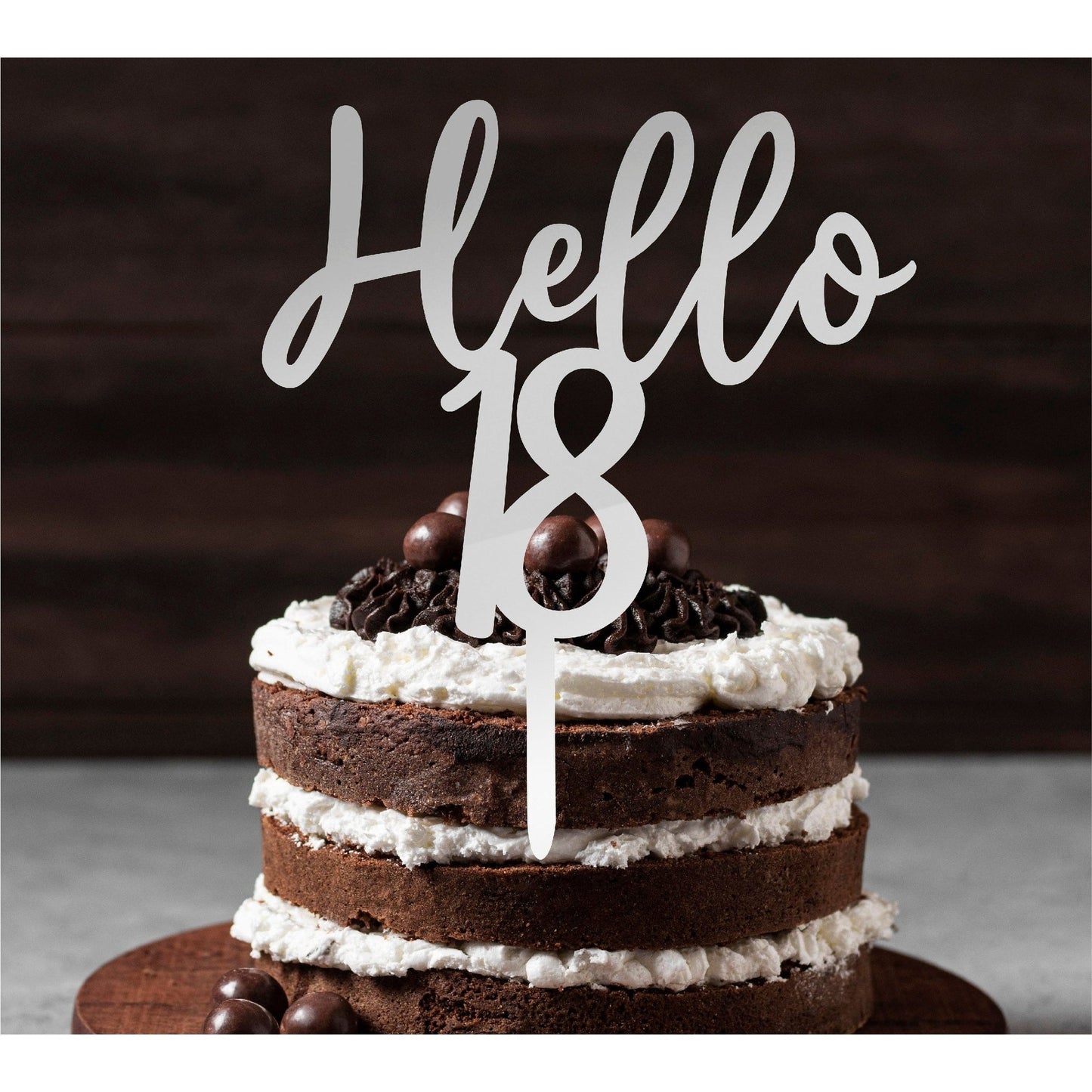 Cake topper Happy Birthday