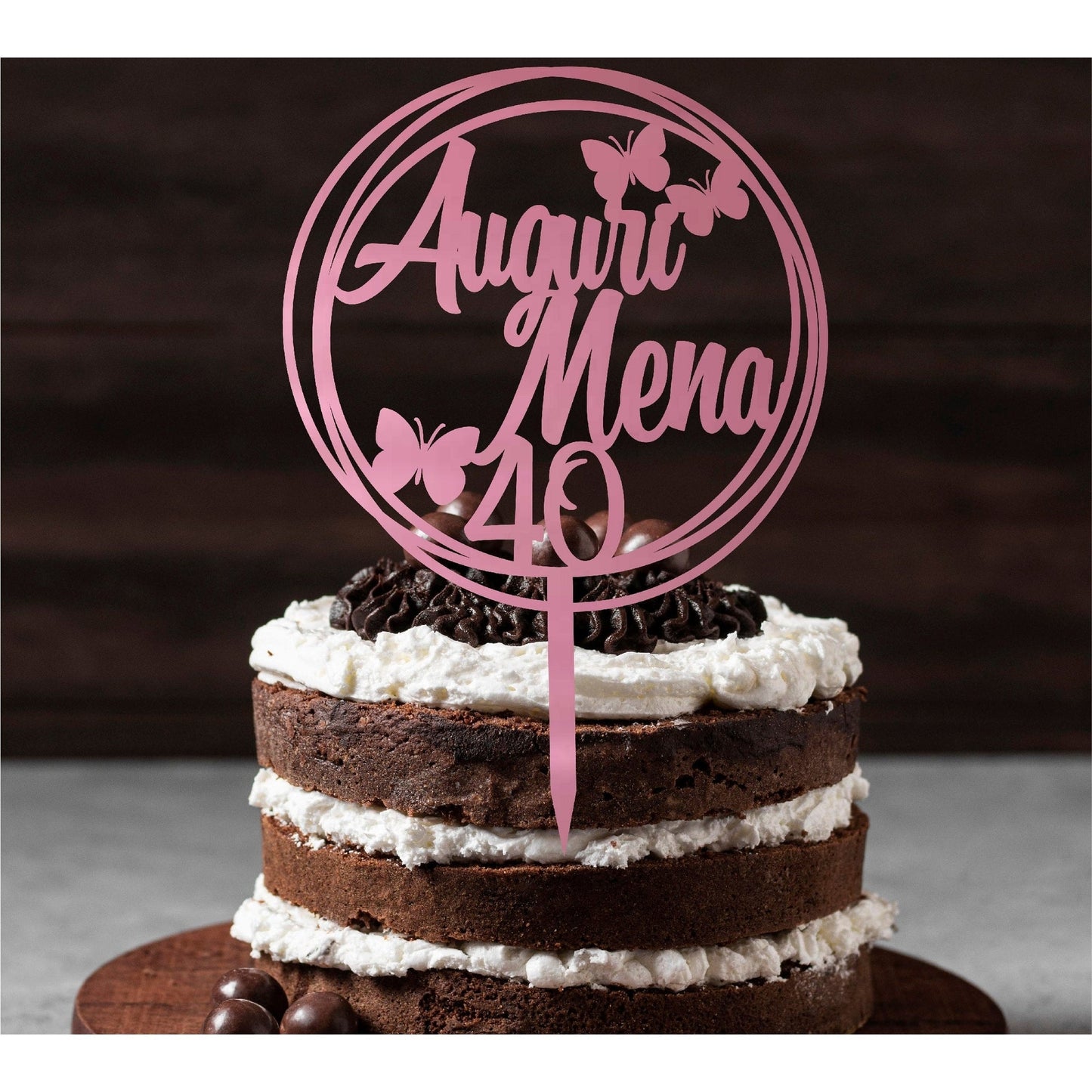 Cake topper Happy Birthday