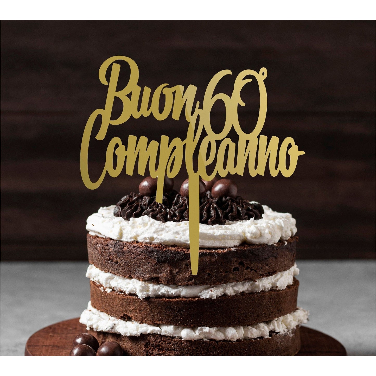 Cake topper Happy Birthday