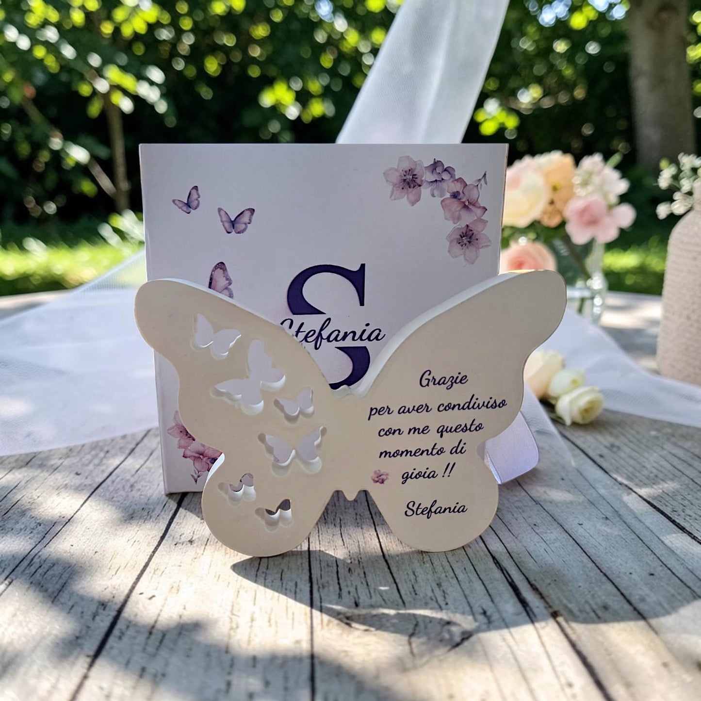 Farfalla in gesso personalizzabile