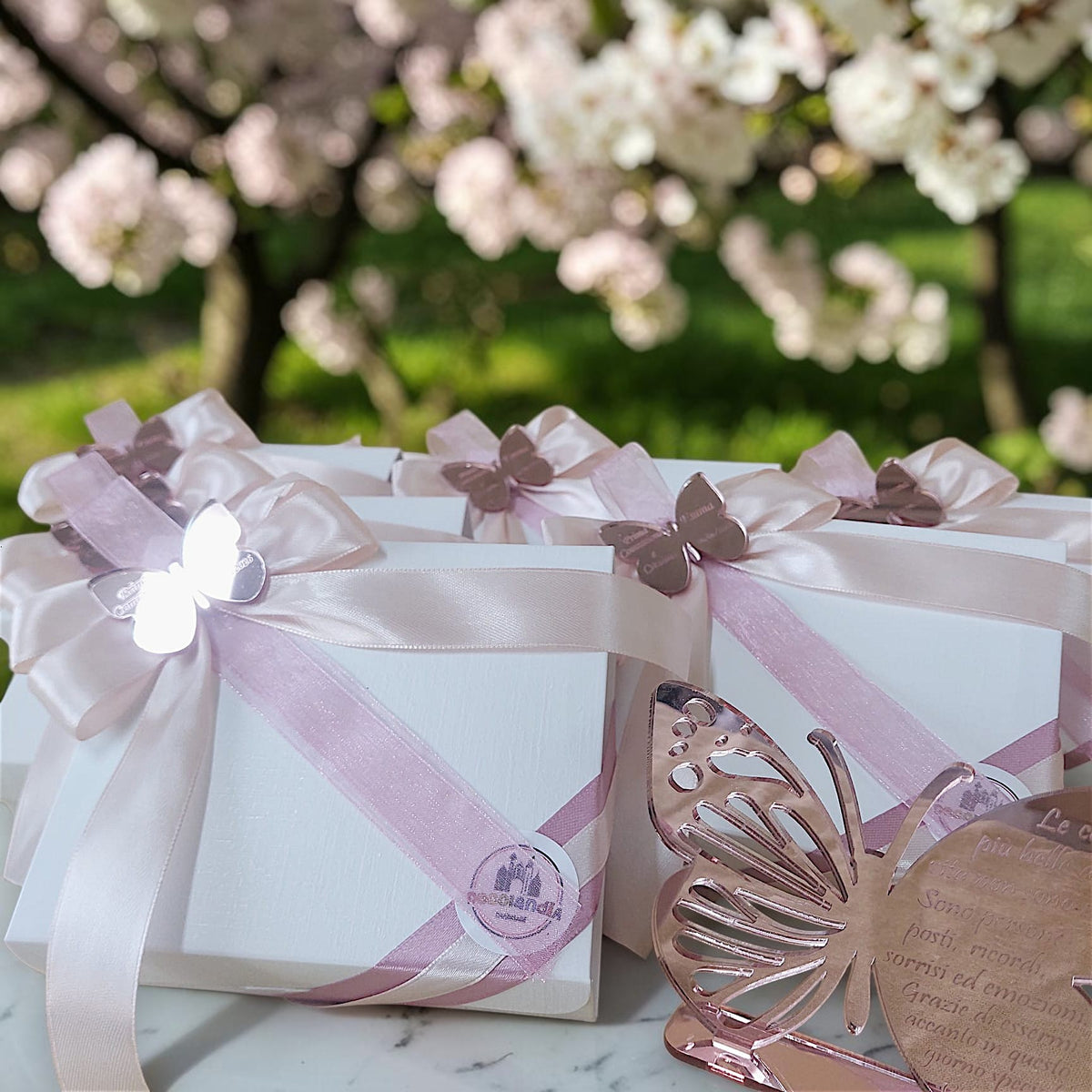 Personalized plexiglass butterfly with engraving