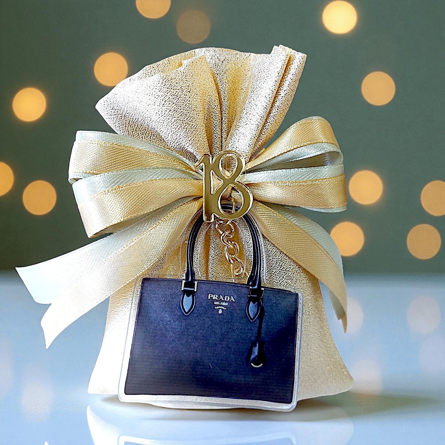 Plexiglass keychains with a chic handbag and sports car theme