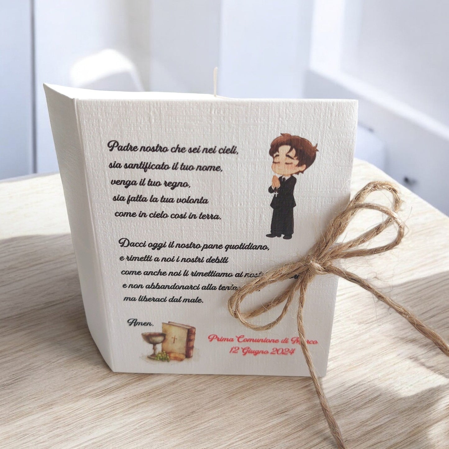 Scatolina porta confetti a forma di libro