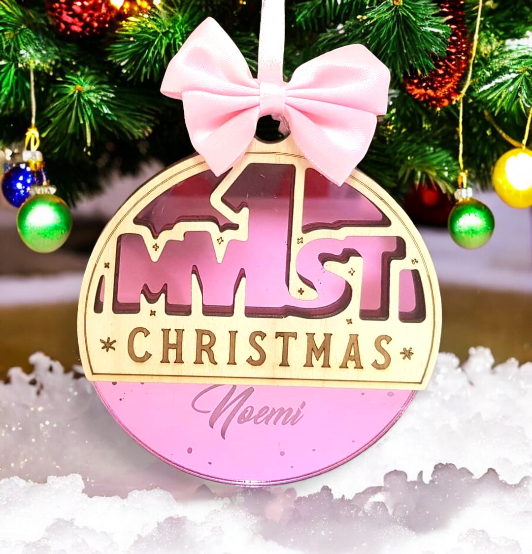 Ornamento natalizio sfera il mio primo Natale