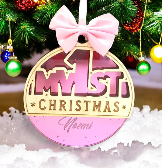 Ornamento natalizio sfera il mio primo Natale