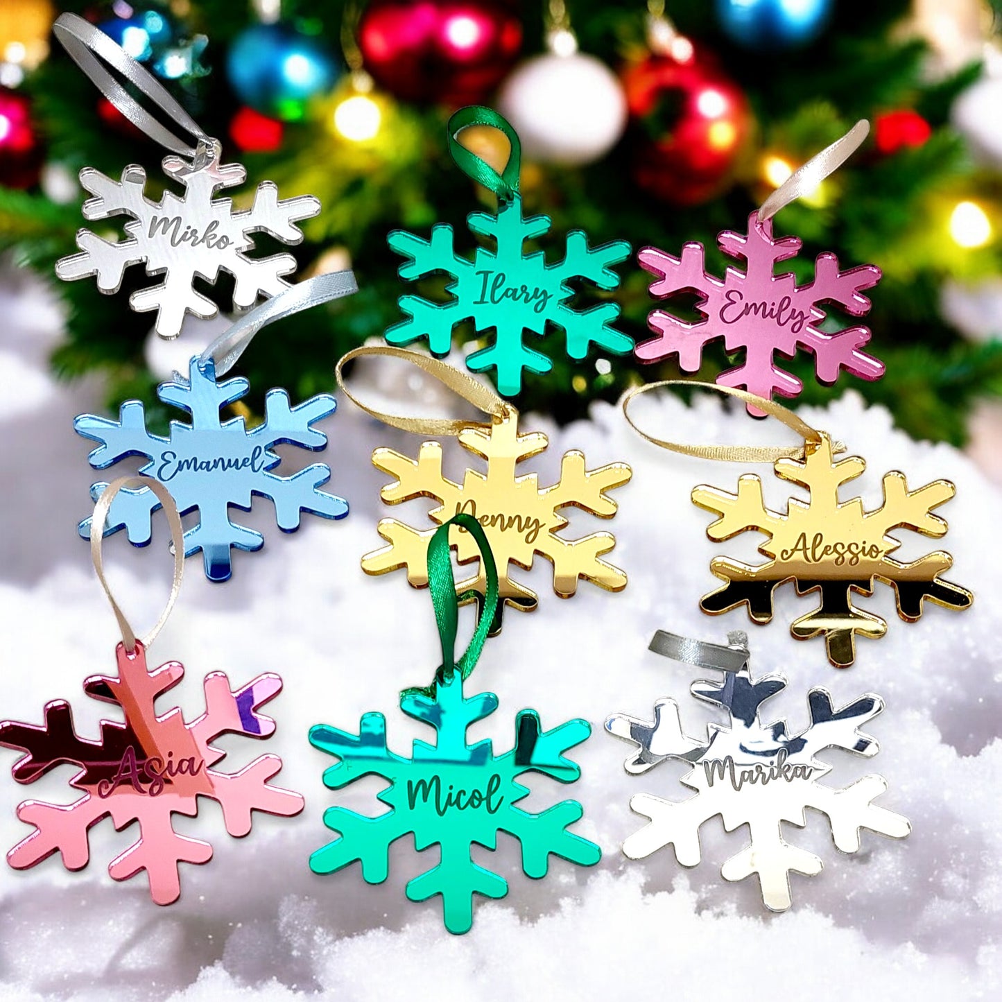 Decorazione natalizia a forma di fiocco di neve