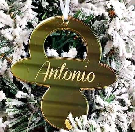 Decorazione natalizia a forma di ciuccio