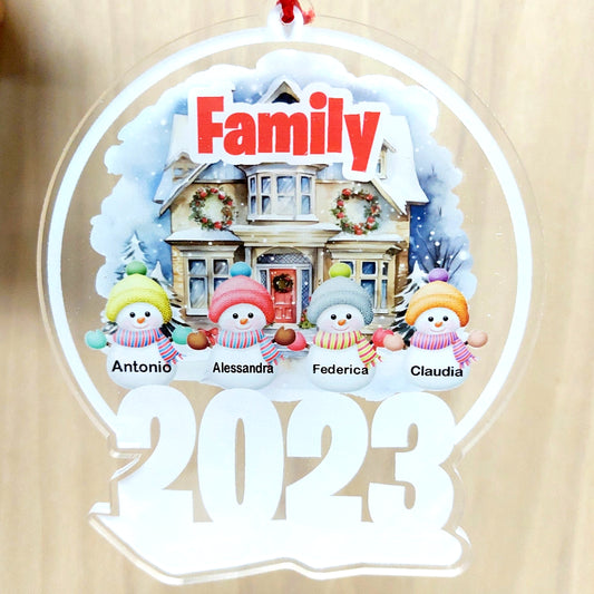 Sfera Family pupazzi di neve