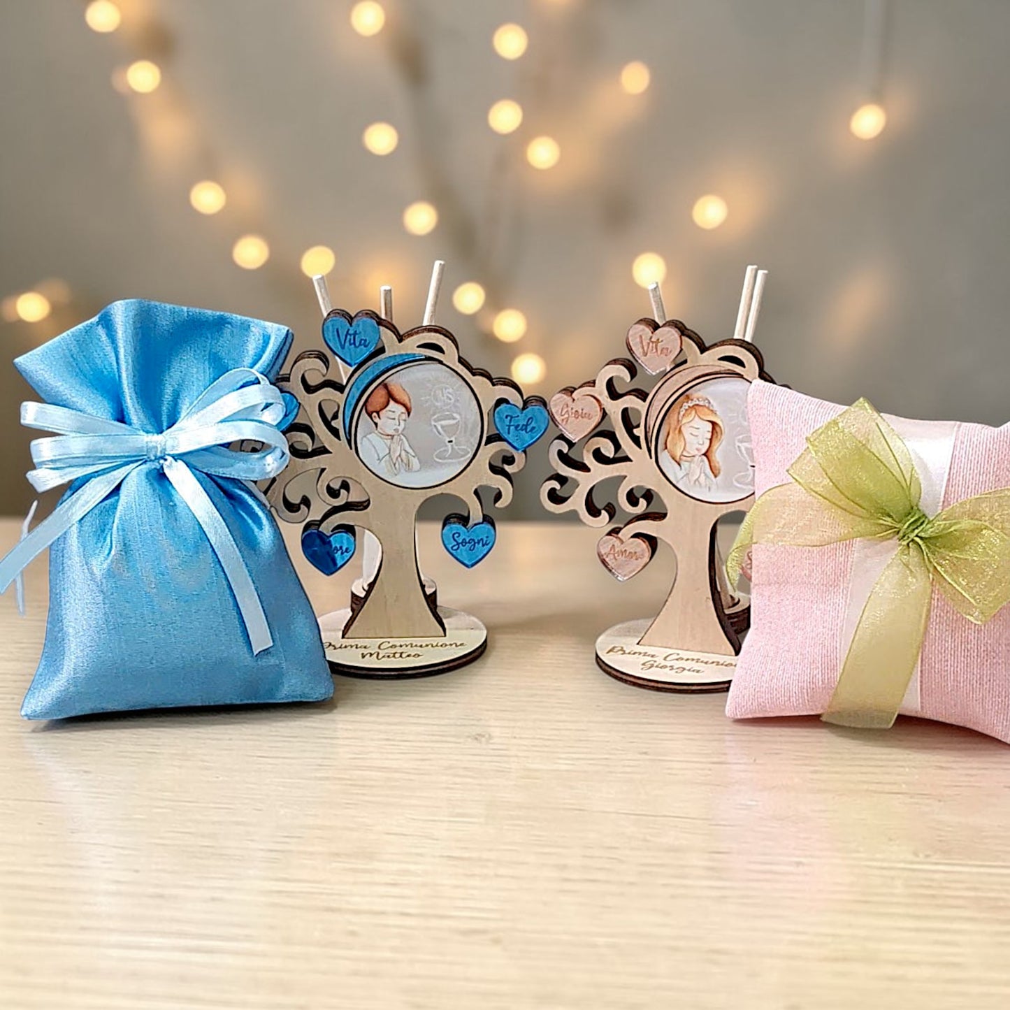 Tree of Life, a First Communion favor. Can also be used for other occasions by customizing the plexiglass insert.