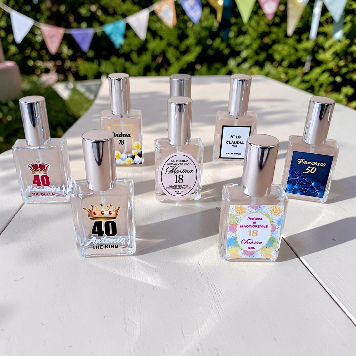 Profumo in bottiglia personalizzata