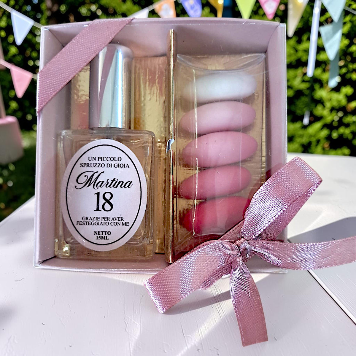Profumo in bottiglia personalizzata