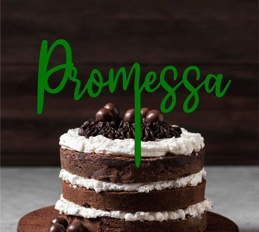 Cake topper promessa