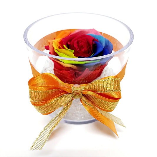 Rosa stabilizzata in cofanetto di plexiglass