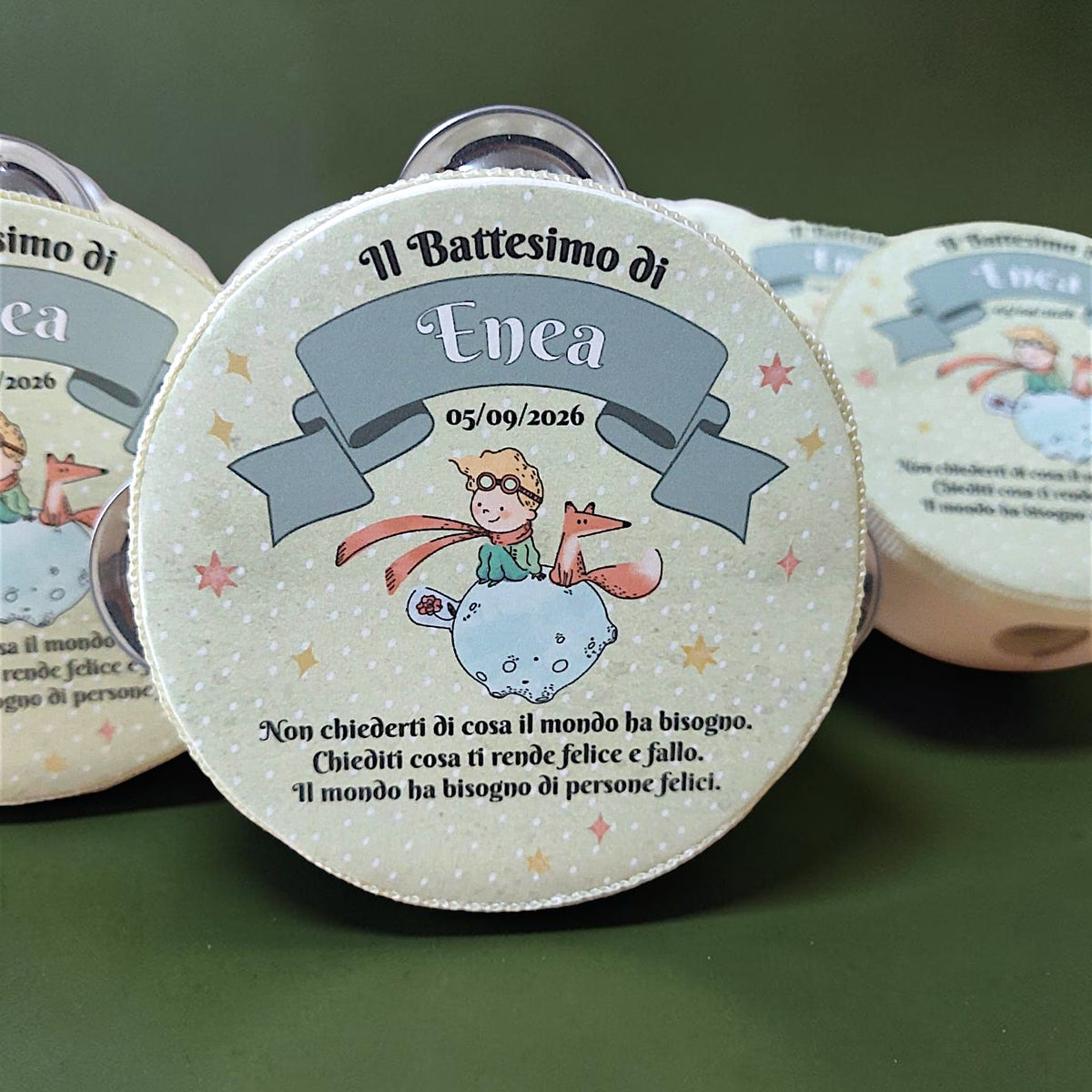 Little Prince themed tambourine