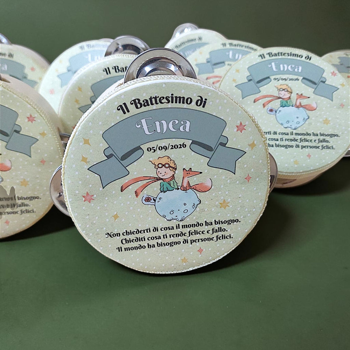 Little Prince themed tambourine
