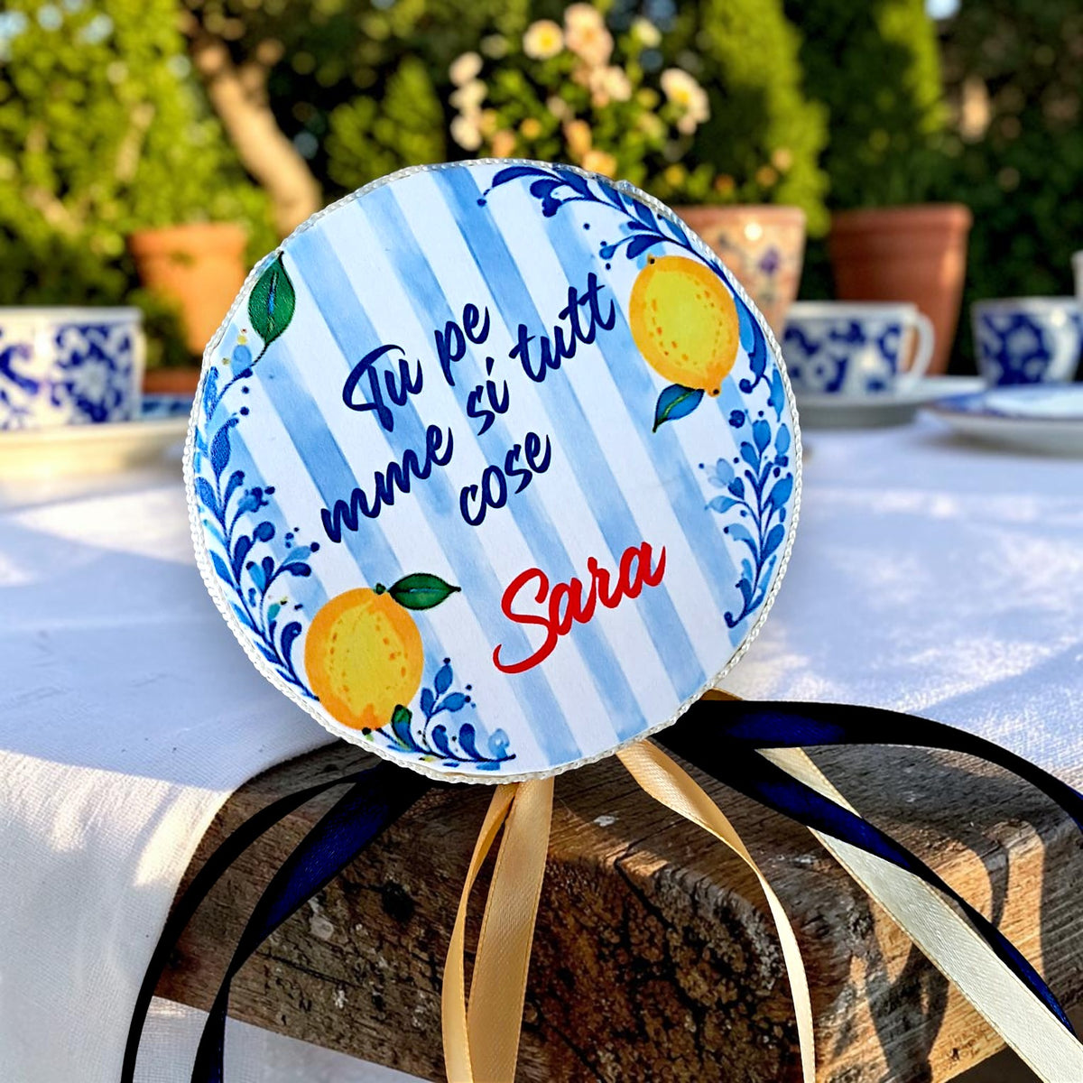 Tamburelli personalizzati in tema la dolce vita