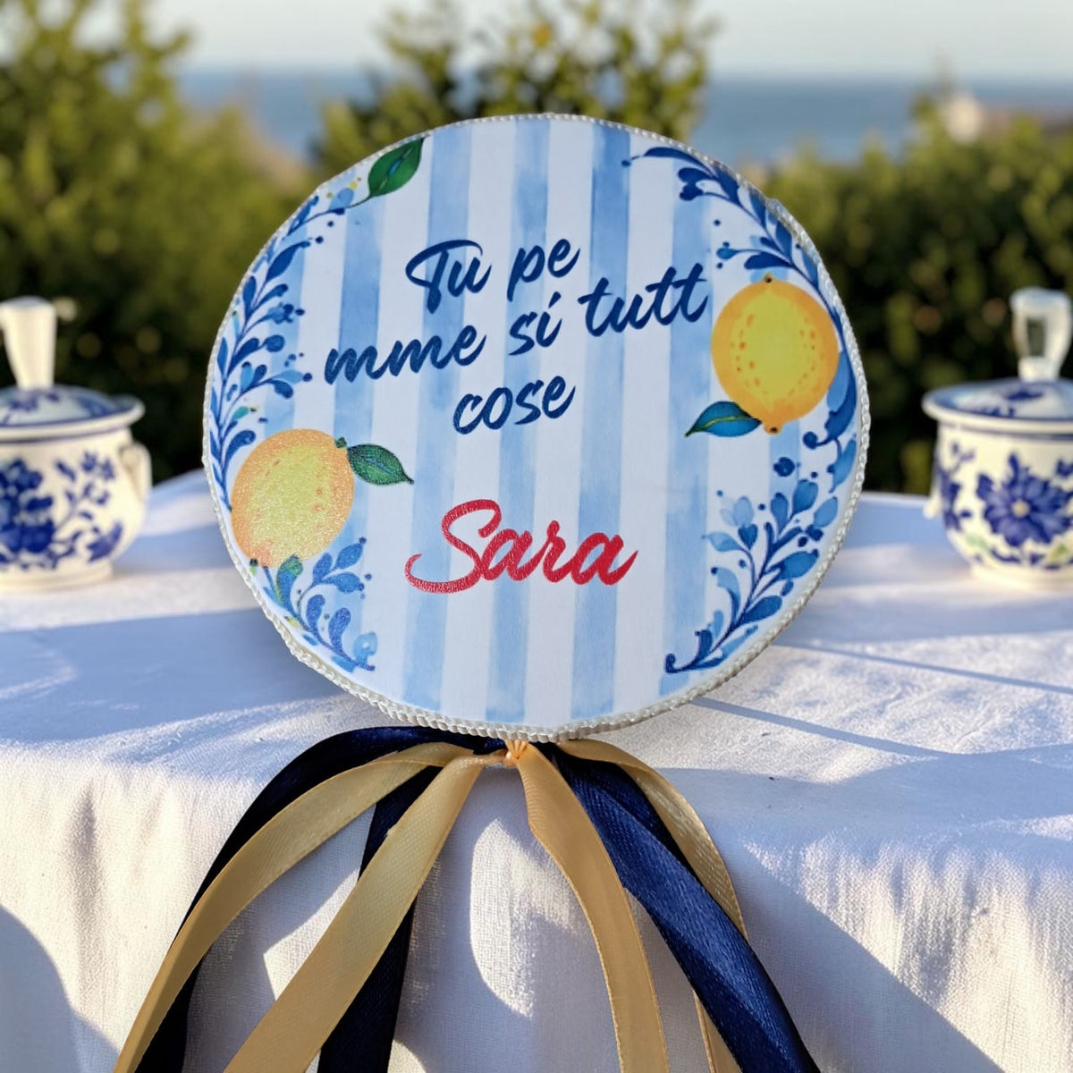 Tamburelli personalizzati in tema la dolce vita