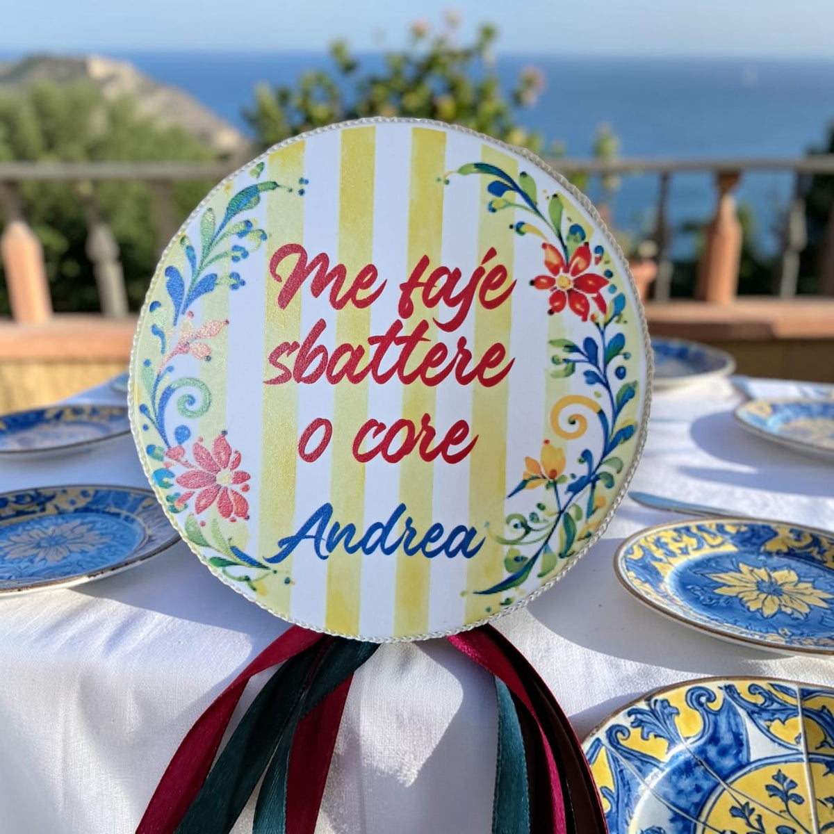Tamburelli personalizzati in tema la dolce vita