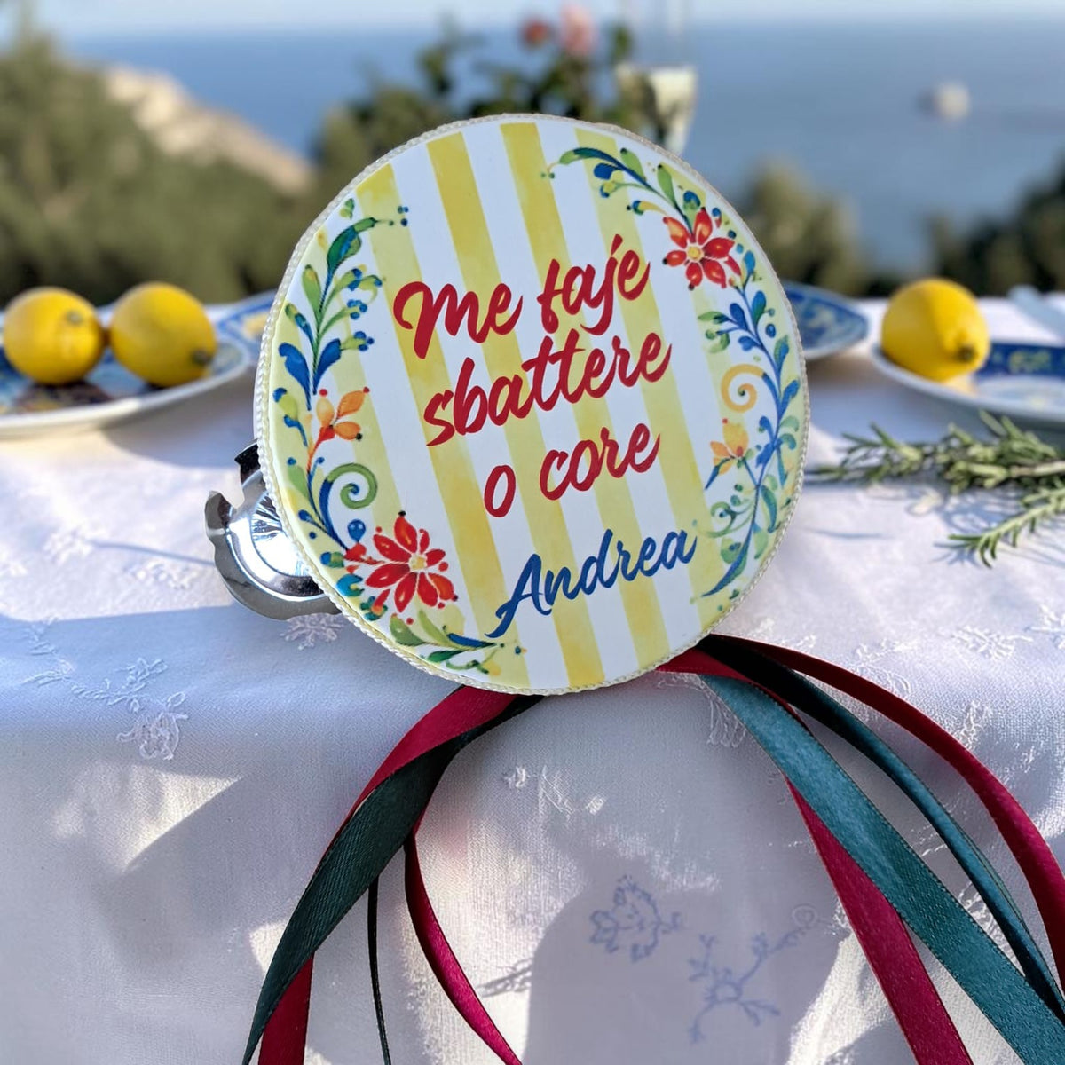 Tamburelli personalizzati in tema la dolce vita