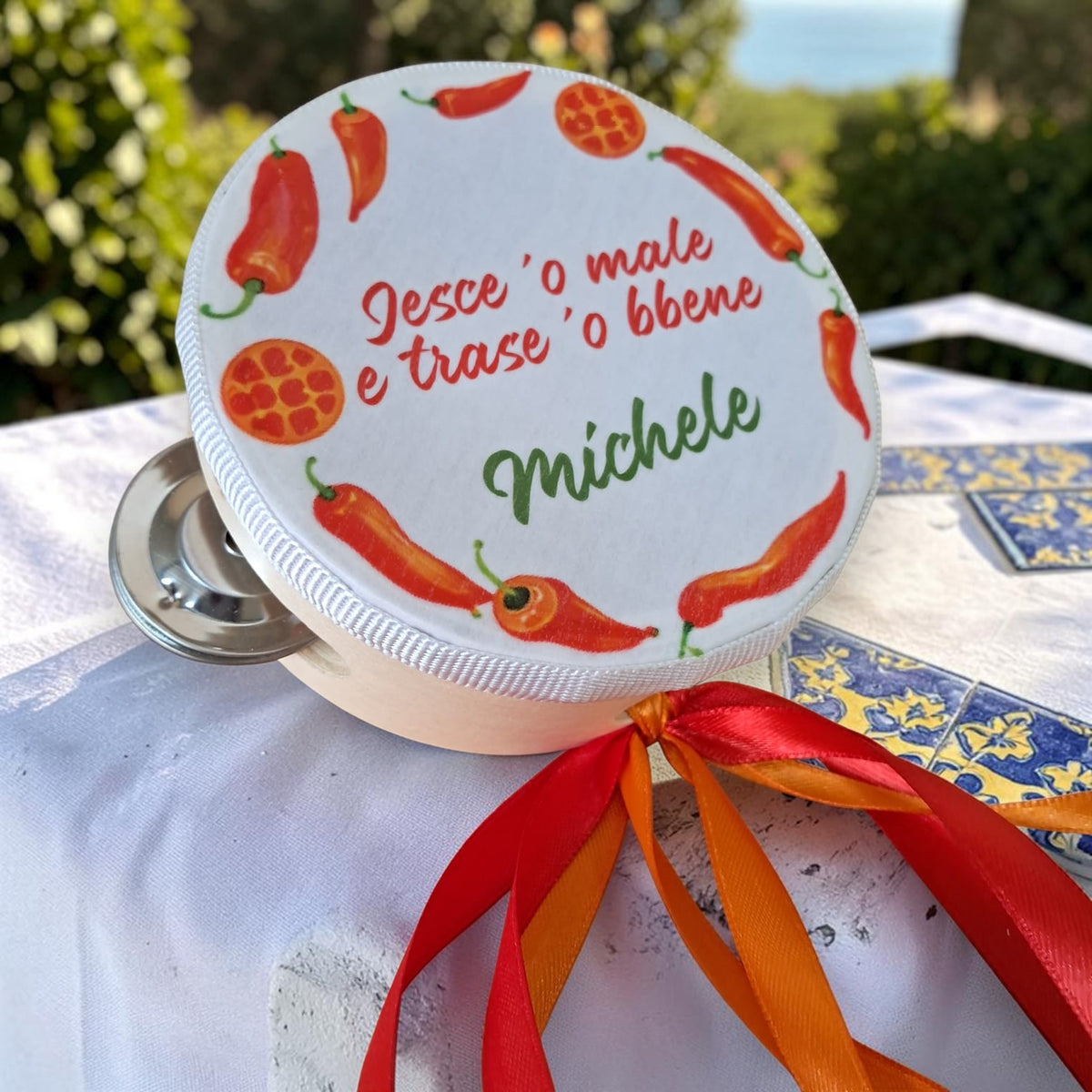 Tamburelli personalizzati in tema la dolce vita