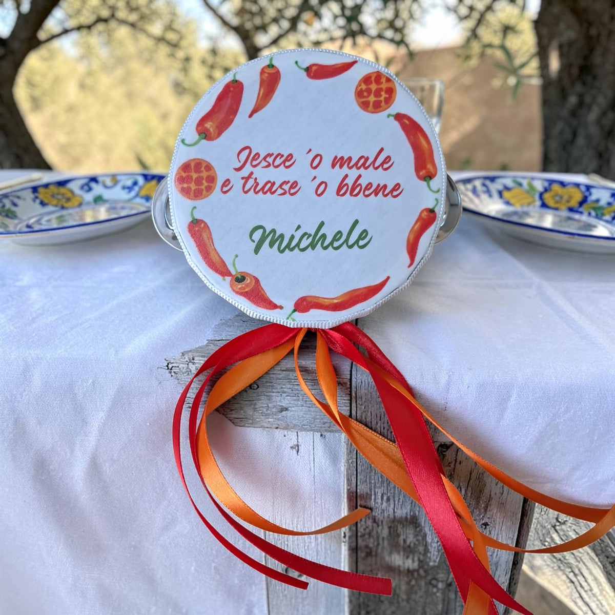 Tamburelli personalizzati in tema la dolce vita