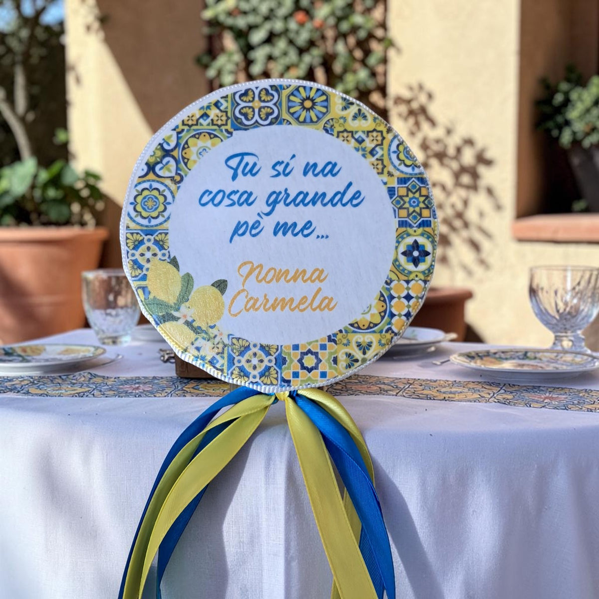 Tamburelli personalizzati in tema la dolce vita