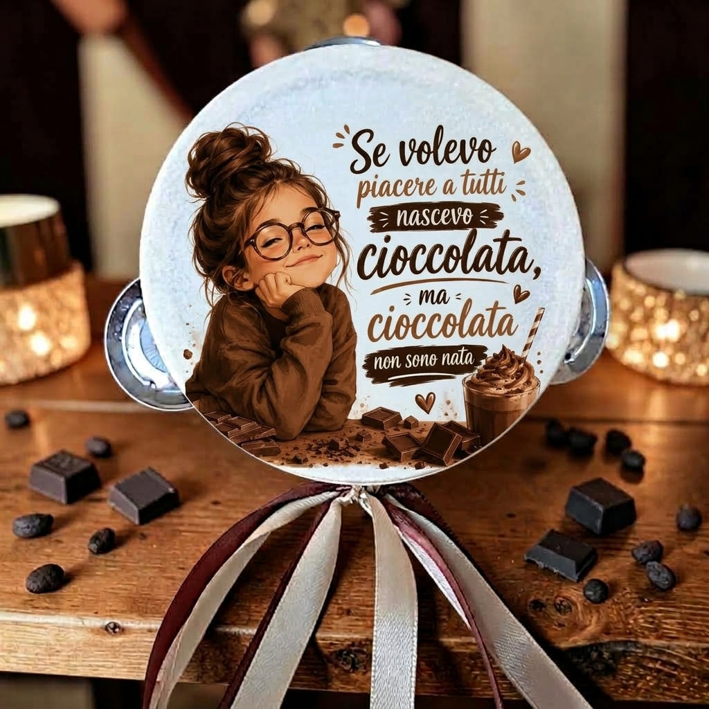 Tamburelli personalizzati in tema "cioccolata"