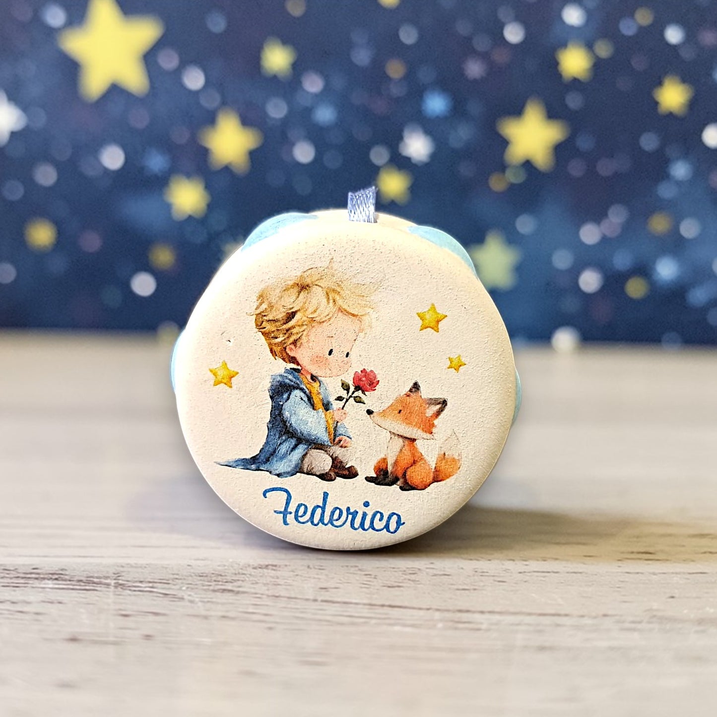 Tamburello in terracotta a tema Il Piccolo principe