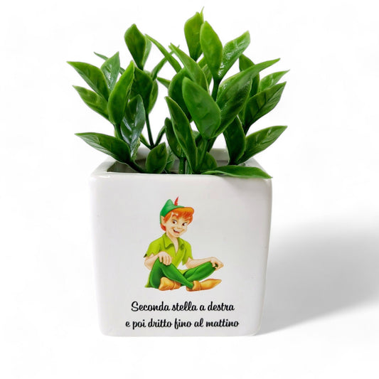 Vasetto in tema Peter Pan