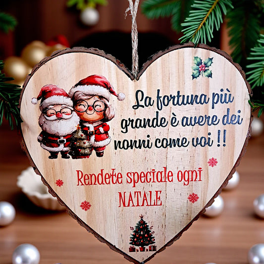 Cuore di legno da appendere
